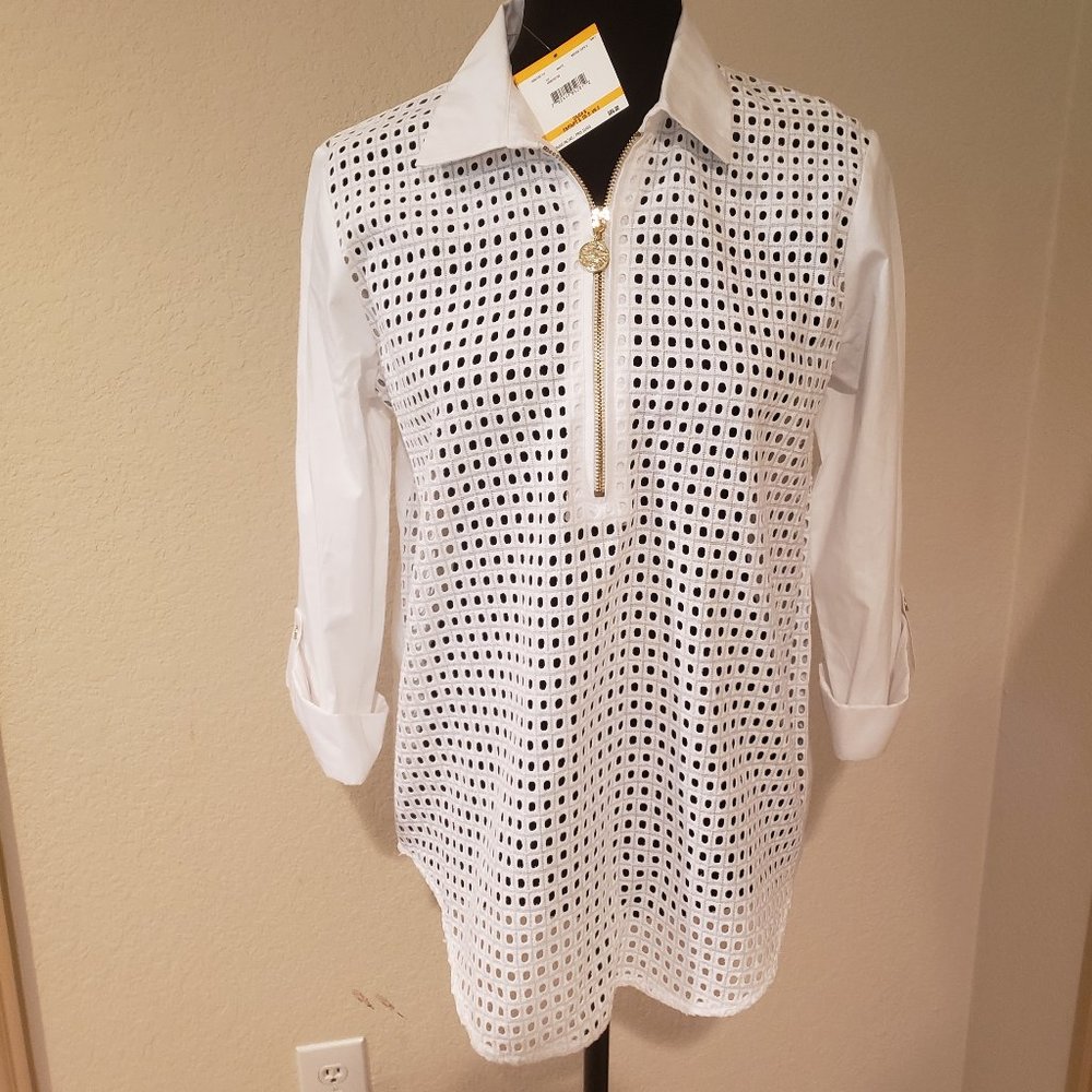 Anne Klein Zip Front Shirt